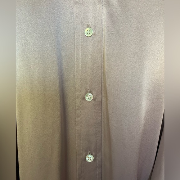 Banana Republic Mauve Satin Long Sleeve Dress - Picture 4 of 13